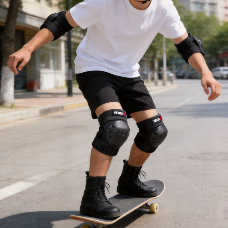 Knee Elbow Pad Set 4 Pcs Adjus - đánh giá và giá Motorcycle Gear Youth