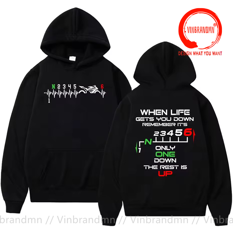 1N23456 Motorcycle Gear Shift  - đánh giá và giá Motorcycle Gear Hoodie